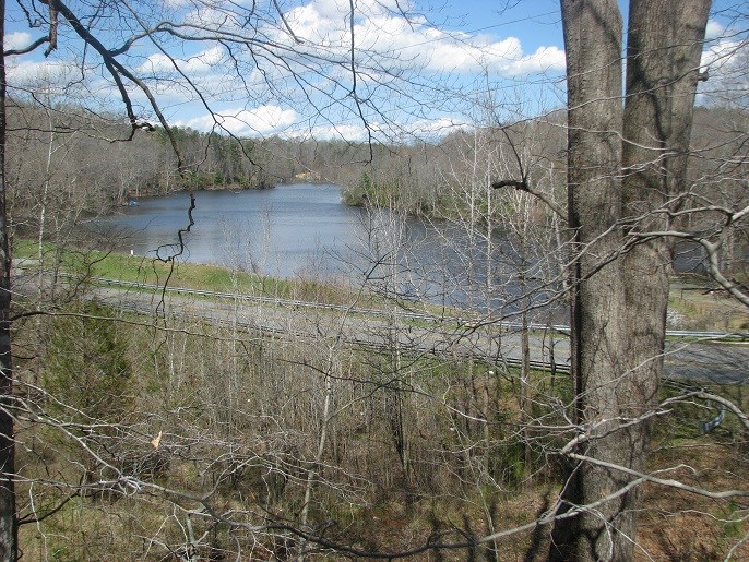 Elevated view of Garland Lake 